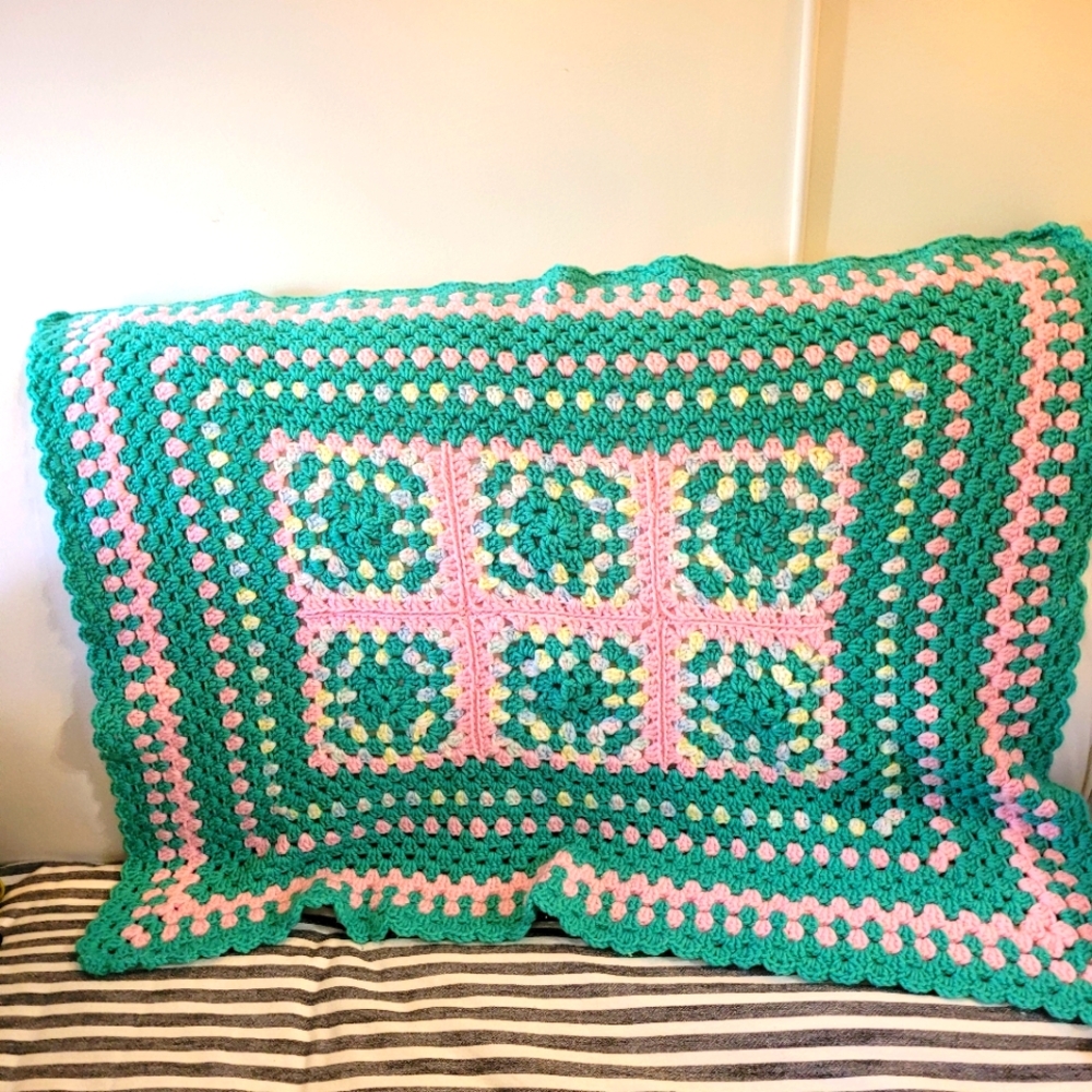 Small Afghan Throw Blanket